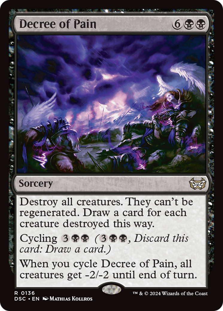 Image of Decree of Pain [Duskmourn: House of Horror Commander]