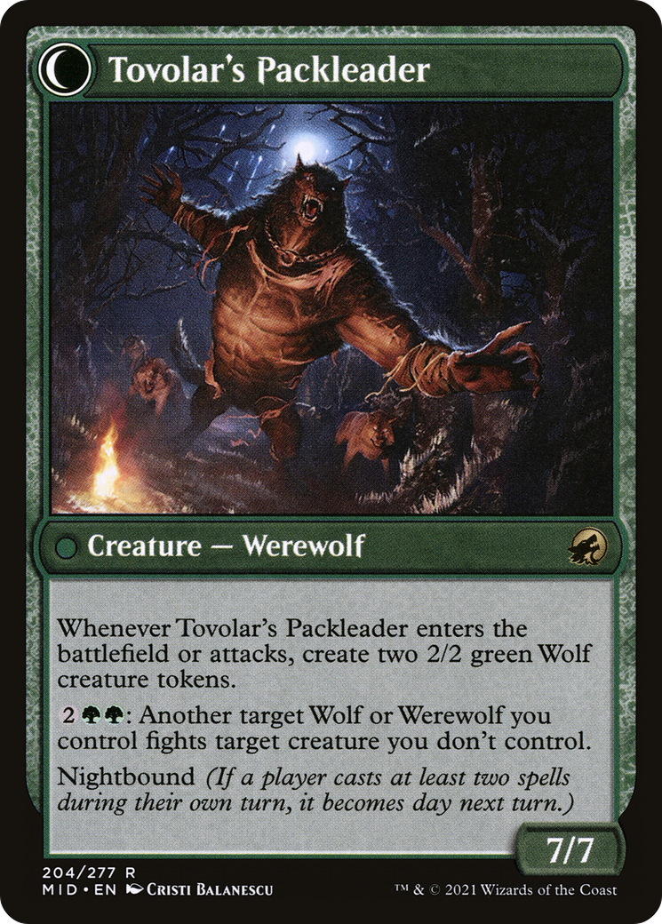 Image of Tovolar's Huntmaster // Tovolar's Packleader [Secret Lair: From Cute to Brute]