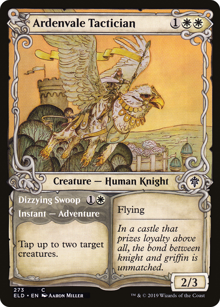 Image of Ardenvale Tactician // Dizzying Swoop (Showcase) [Throne of Eldraine]