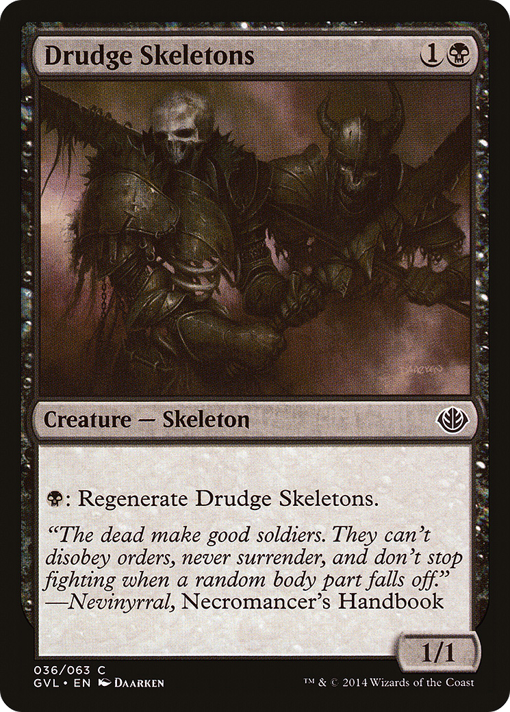 Image of Drudge Skeletons (Garruk vs. Liliana) [Duel Decks Anthology]