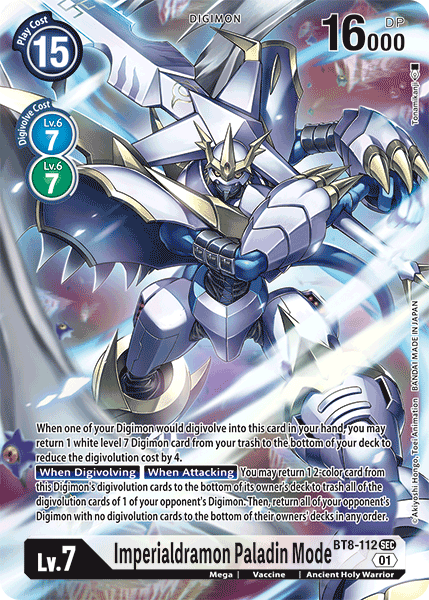 Image of Imperialdramon: Paladin Mode [BT8-112] (Alternate Art) [New Awakening]