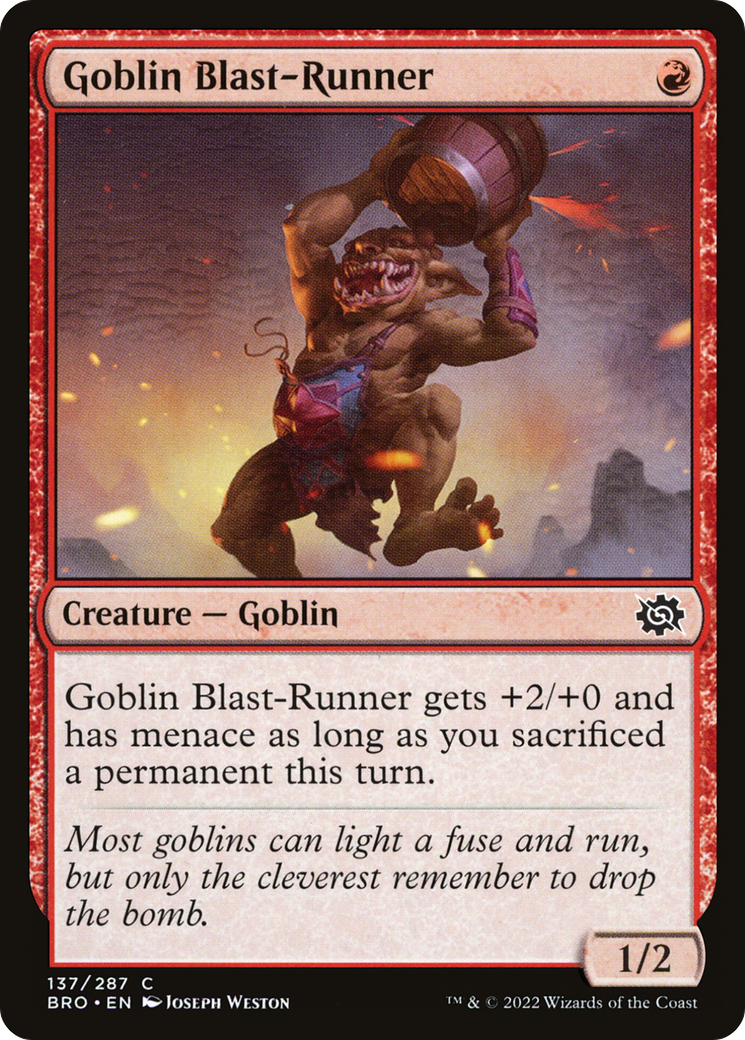 Image of Goblin Blast-Runner [The Brothers' War]