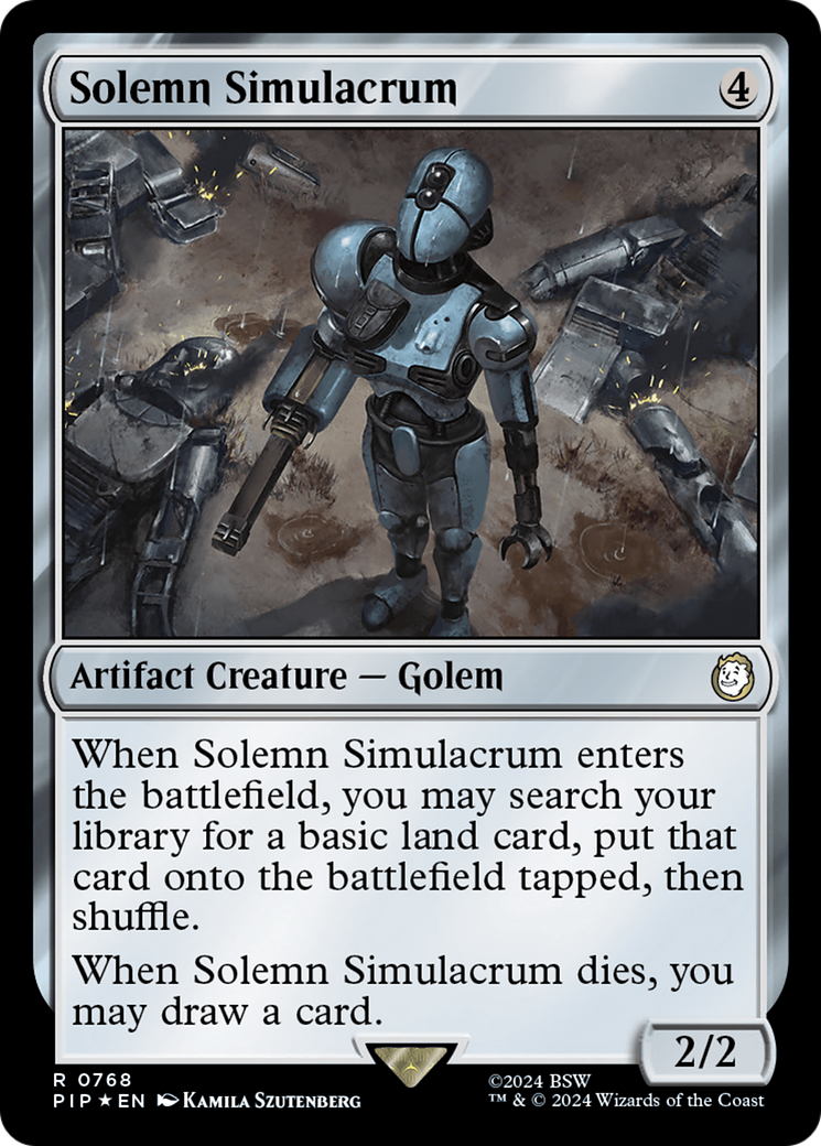 Image of Solemn Simulacrum (Surge Foil) [Fallout]