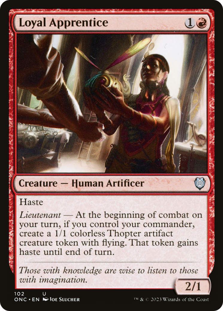 Image of Loyal Apprentice [Phyrexia: All Will Be One Commander]