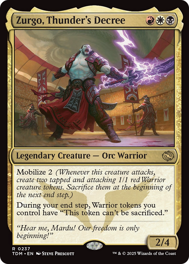 Image of Zurgo, Thunder's Decree [Tarkir: Dragonstorm]