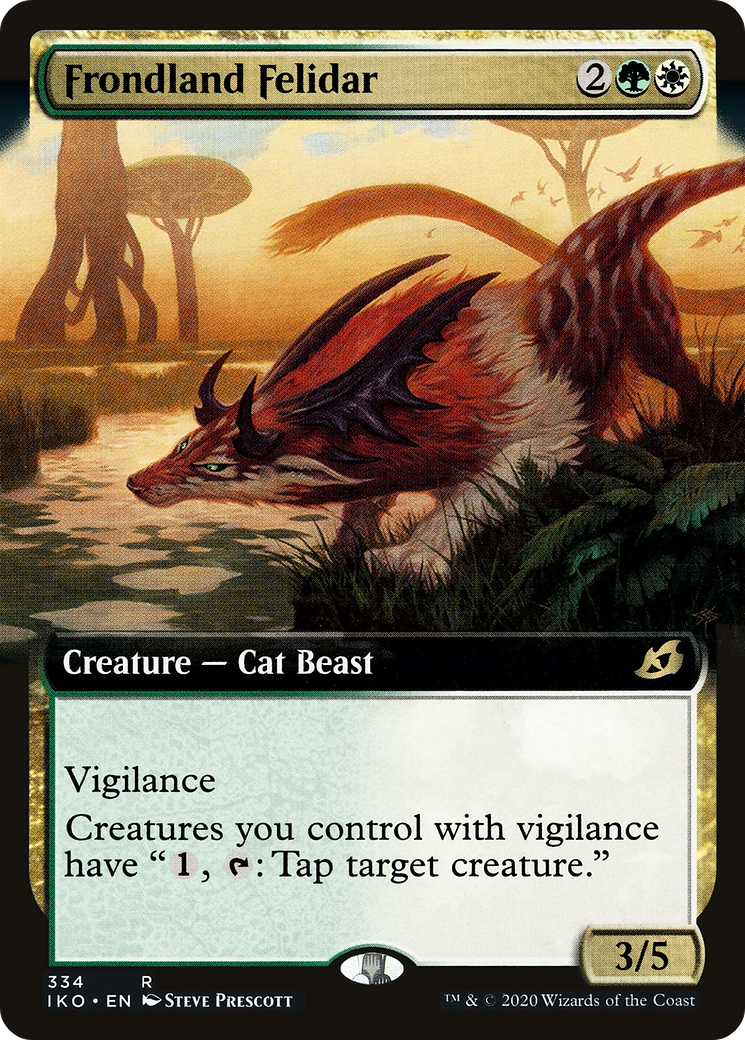 Image of Frondland Felidar (Extended Art) [Ikoria: Lair of Behemoths]