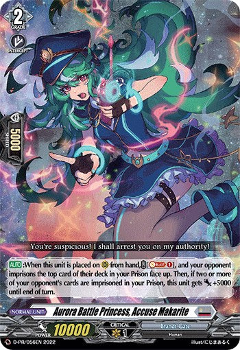 Image of Aurora Battle Princess, Accuse Makarite (D-PR/056EN) [D Promo Cards]