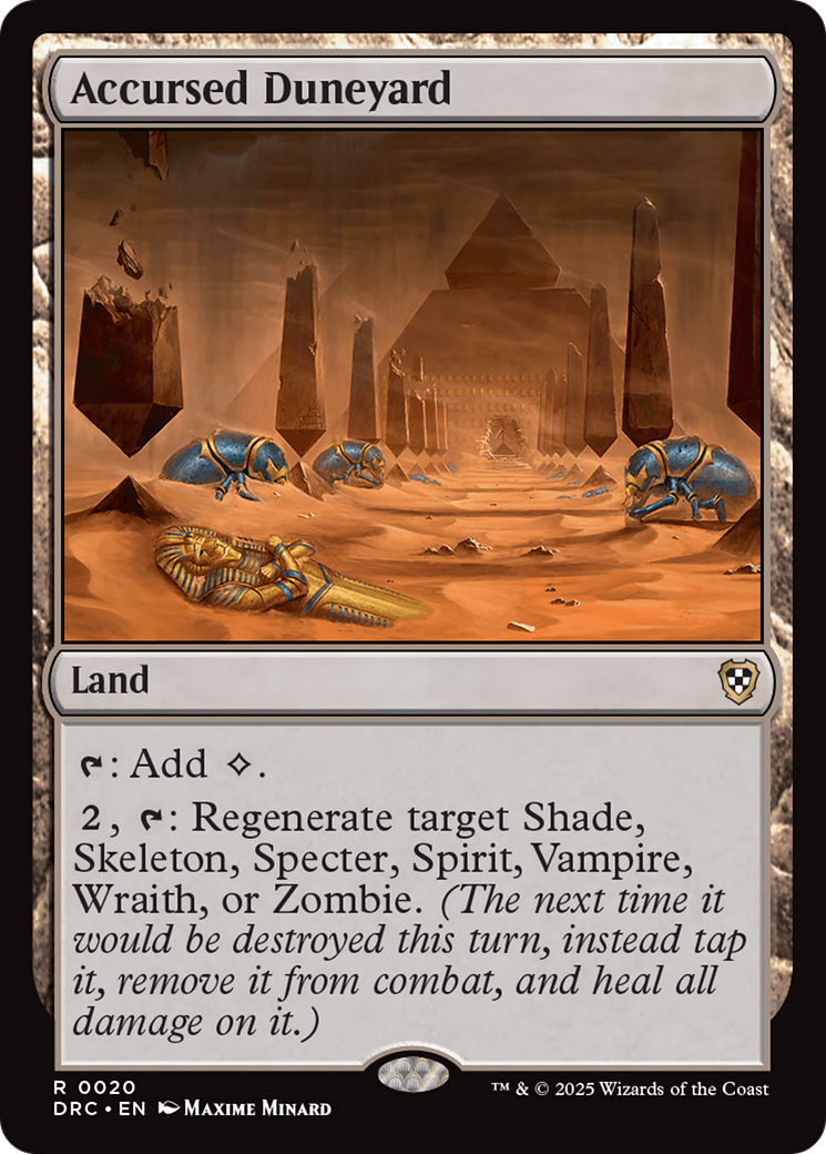 Image of Accursed Duneyard [Aetherdrift Commander]