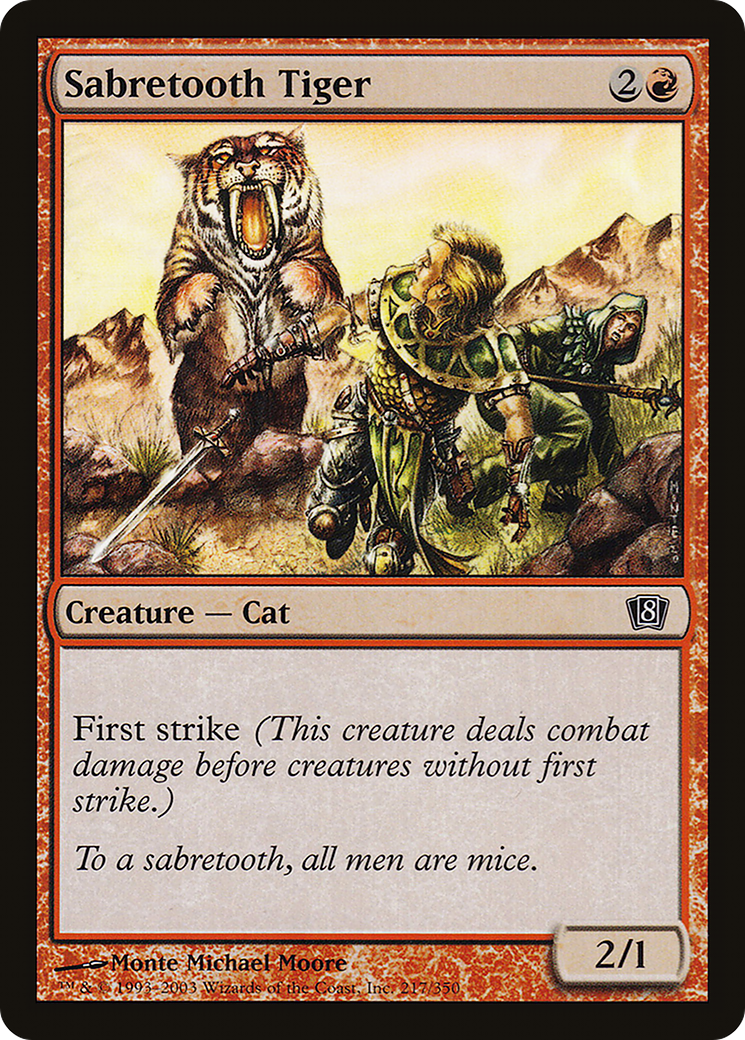 Image of Sabretooth Tiger [Eighth Edition]