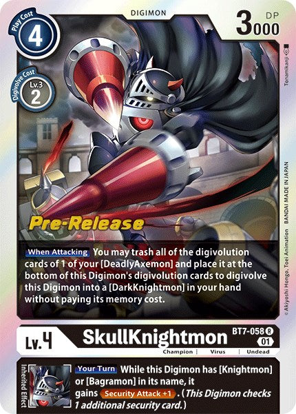 Image of SkullKnightmon [BT7-058] [Next Adventure Pre-Release Cards]