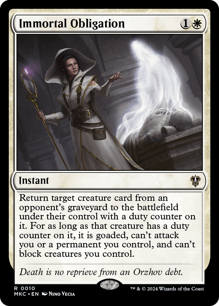 Image of Immortal Obligation [Murders at Karlov Manor Commander]