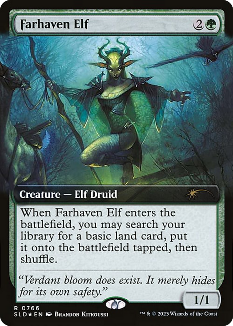 Image of Farhaven Elf (Extended Art) [Secret Lair Drop Series]