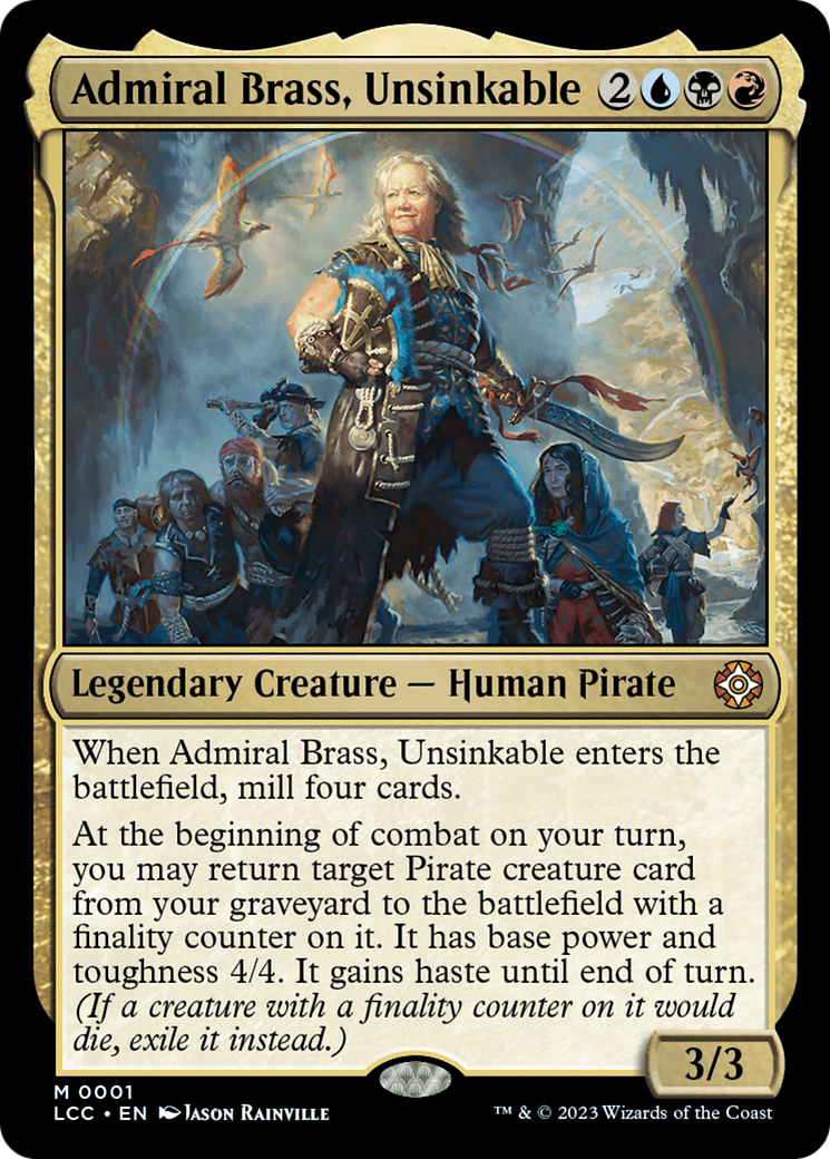 Image of Admiral Brass, Unsinkable [The Lost Caverns of Ixalan Commander]