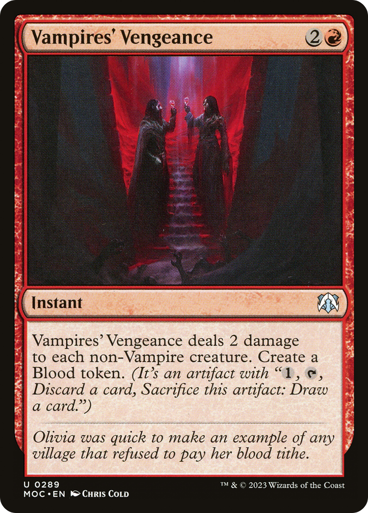 Image of Vampires' Vengeance [March of the Machine Commander]