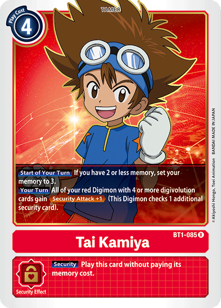 Image of Tai Kamiya [BT1-085] [Release Special Booster Ver.1.0]