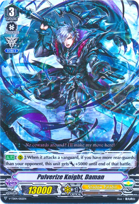 Image of Pulverize Knight, Daman (V-TD04/002EN) [Ren Suzugamori]