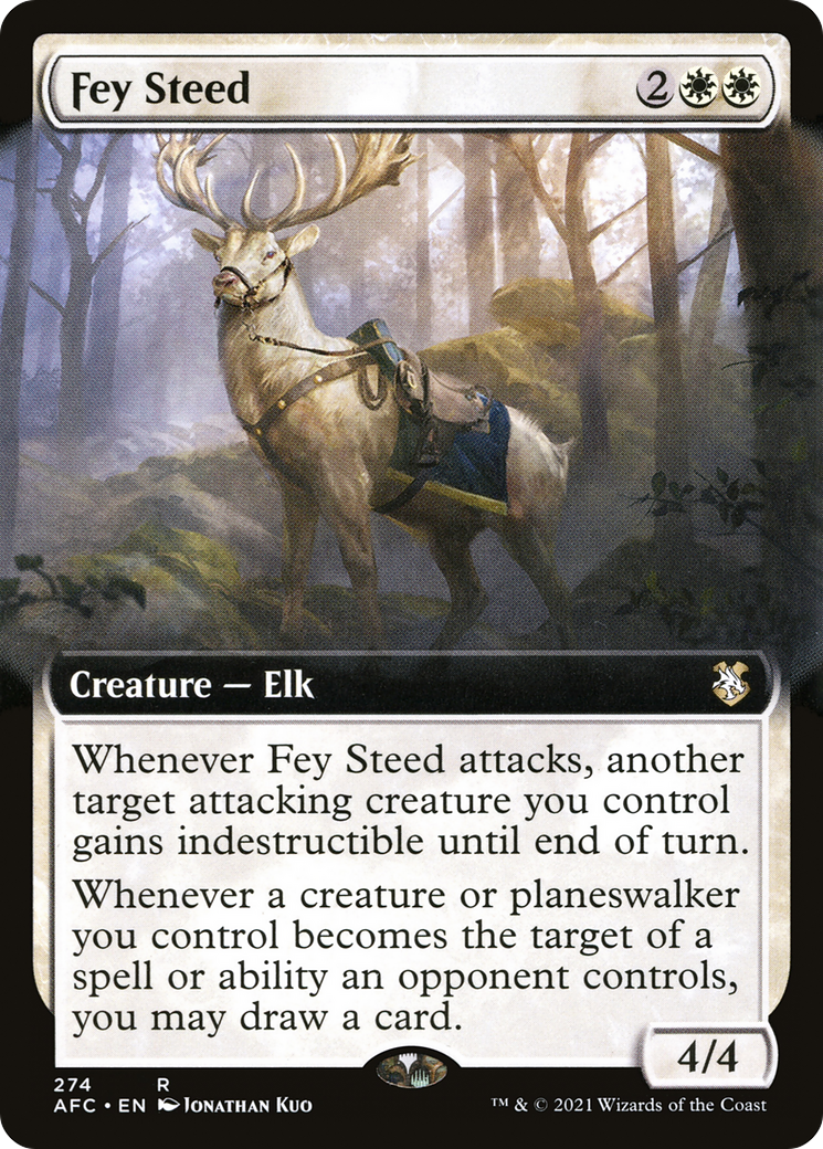 Image of Fey Steed (Extended Art) [Dungeons & Dragons: Adventures in the Forgotten Realms Commander]