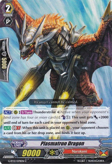 Image of Plasmatron Dragon (G-BT12/078EN) [Dragon King's Awakening]
