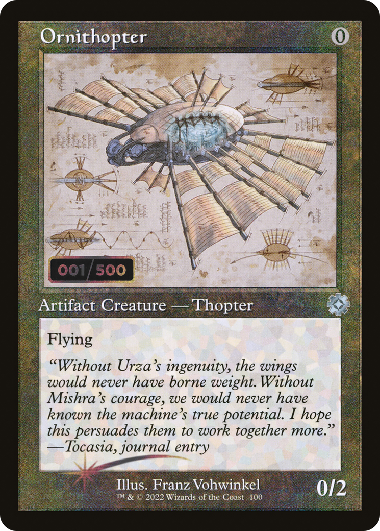 Image of Ornithopter (Retro Schematic) (Serialized) [The Brothers' War Retro Artifacts]