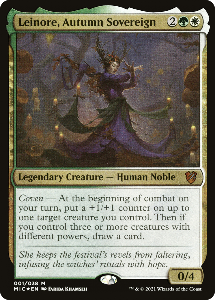 Image of Leinore, Autumn Sovereign (Display Commander) [Innistrad: Midnight Hunt Commander]