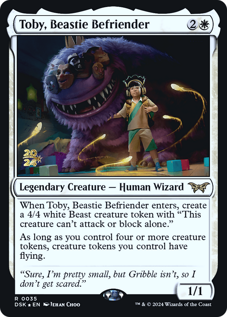 Image of Toby, Beastie Befriender [Duskmourn: House of Horror Prerelease Promos]