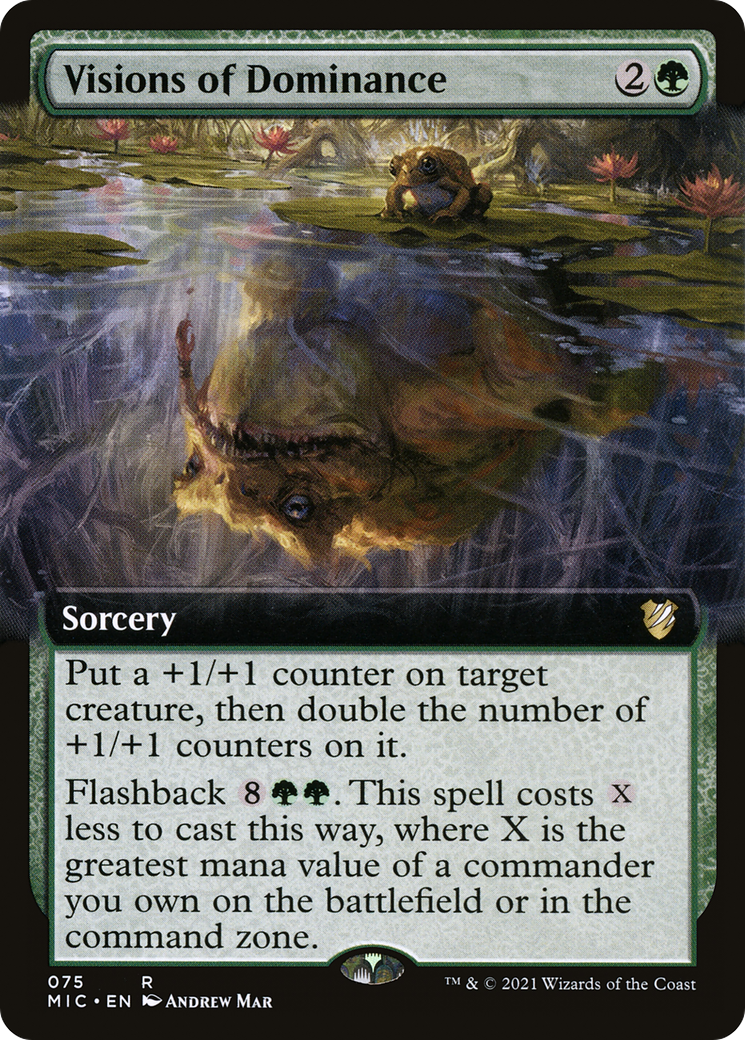 Image of Visions of Dominance (Extended Art) [Innistrad: Midnight Hunt Commander]