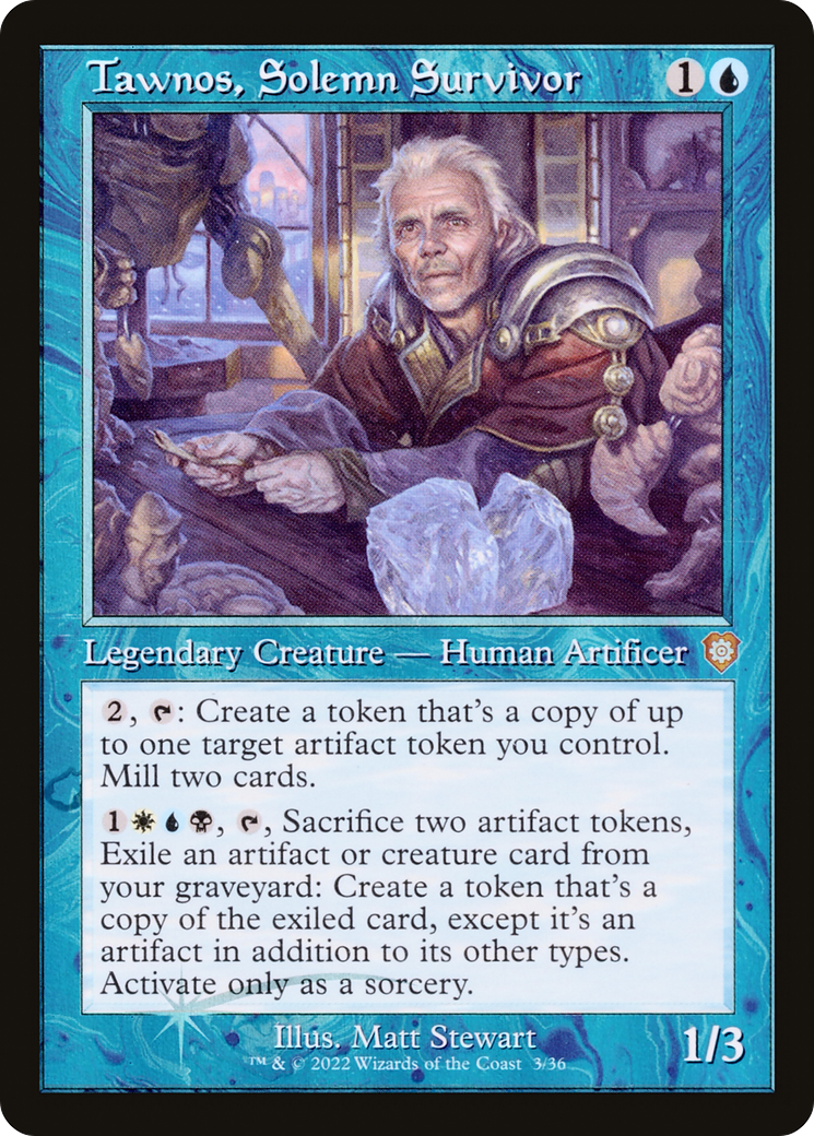 Image of Tawnos, Solemn Survivor (Retro) [The Brothers' War Commander]