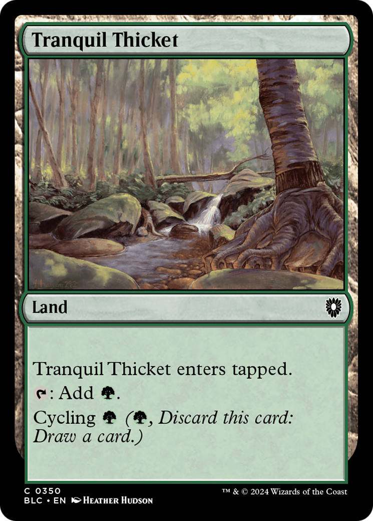 Image of Tranquil Thicket [Bloomburrow Commander]