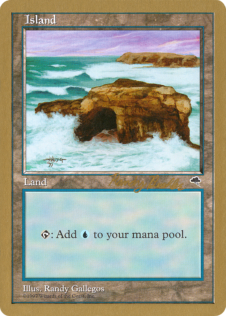 Image of Island (rb336) (Randy Buehler) [World Championship Decks 1998]