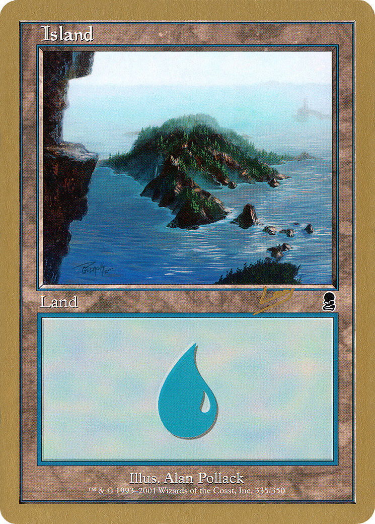 Image of Island (rl335) (Raphael Levy) [World Championship Decks 2002]