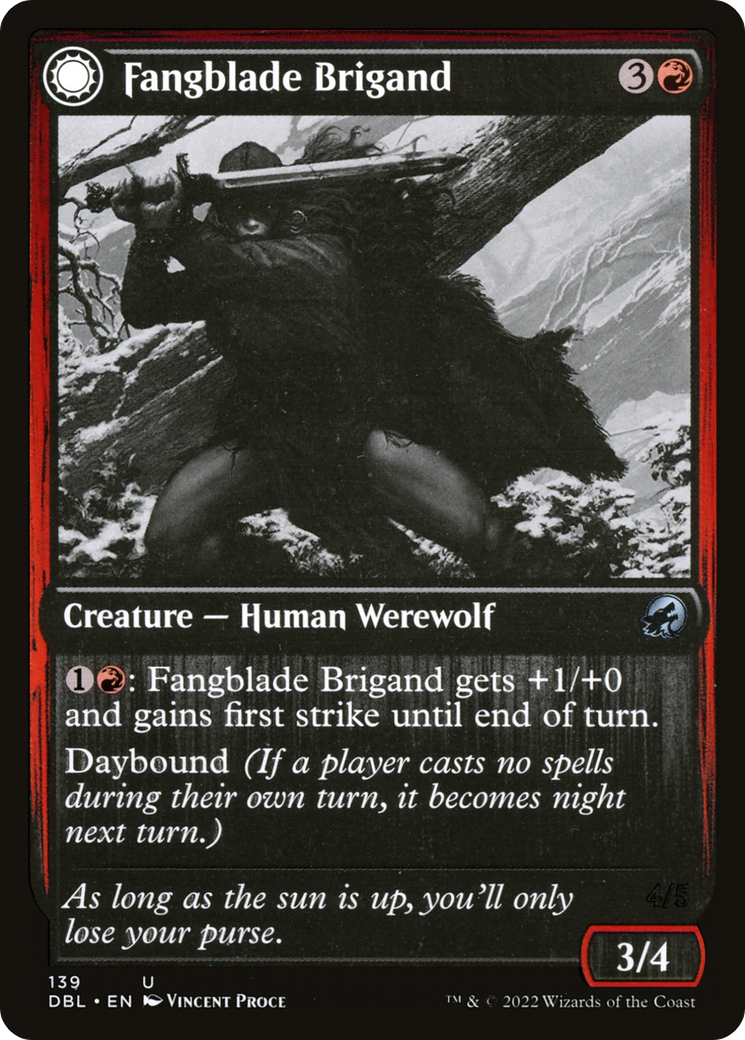 Image of Fangblade Brigand // Fangblade Eviscerator [Innistrad: Double Feature]