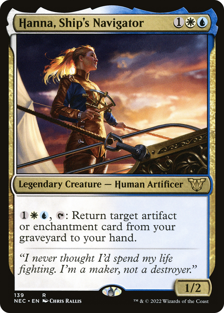Image of Hanna, Ship's Navigator [Kamigawa: Neon Dynasty Commander]