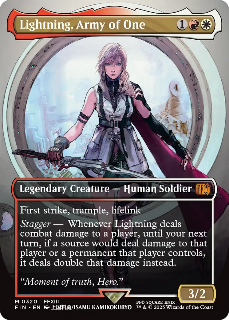 Image of Lightning, Army of One (Borderless) (0320) [FINAL FANTASY]