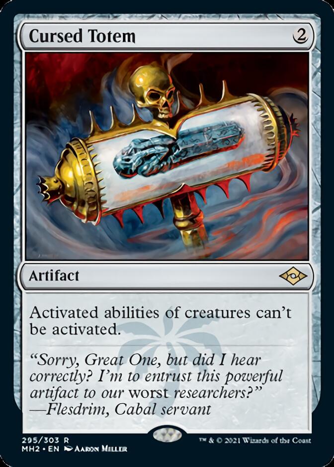 Image of Cursed Totem (Foil Etched) [Modern Horizons 2]
