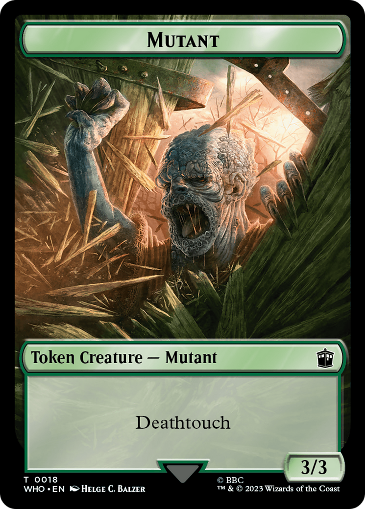 Image of Alien Rhino // Mutant Double-Sided Token [Doctor Who Tokens]