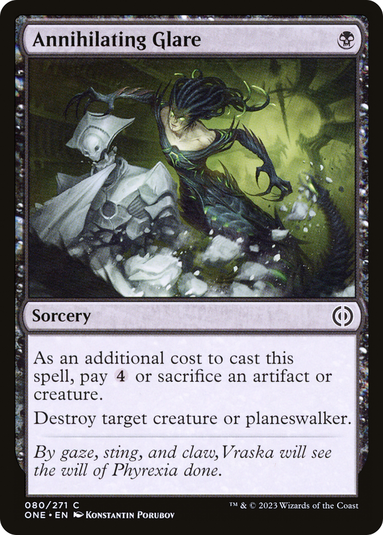 Image of Annihilating Glare [Phyrexia: All Will Be One]