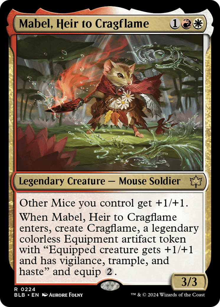Image of Mabel, Heir to Cragflame [Bloomburrow]