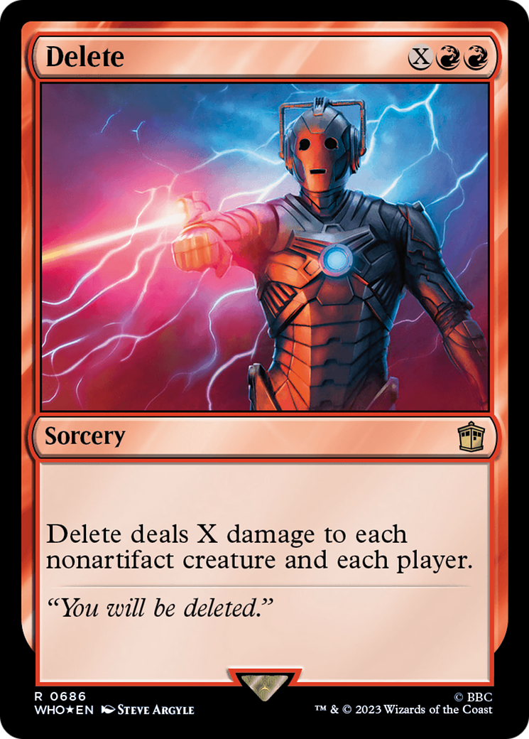 Image of Delete (Surge Foil) [Doctor Who]