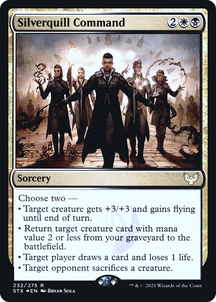 Image of Silverquill Command [Strixhaven: School of Mages Prerelease Promos]