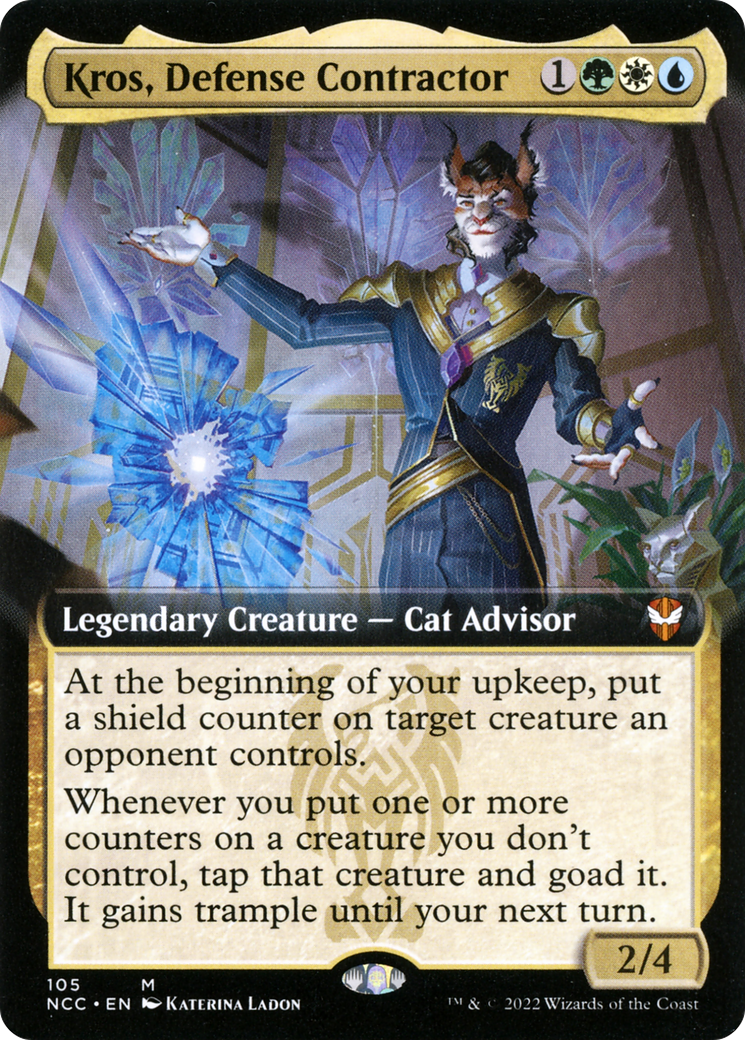 Image of Kros, Defense Contractor (Extended Art) [Streets of New Capenna Commander]