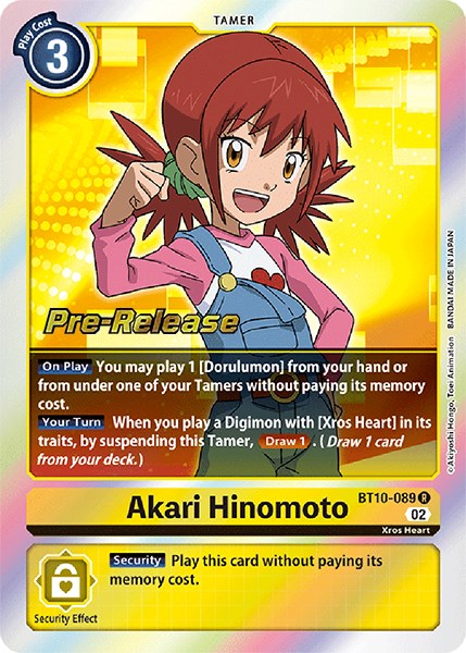 Image of Akari Hinomoto [BT10-089] [Xros Encounter Pre-Release Cards]