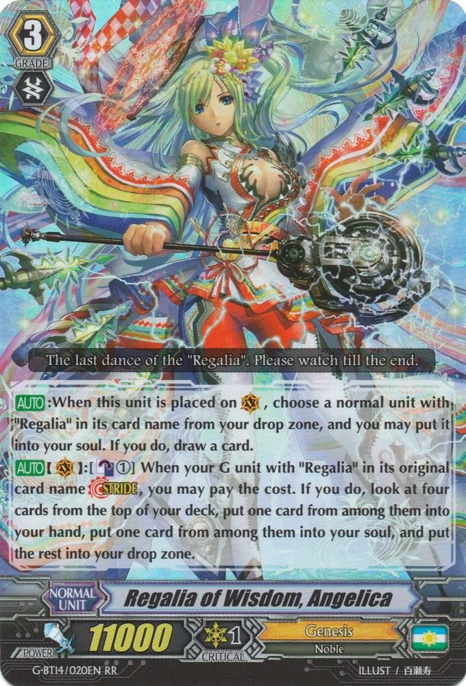 Image of Regalia of Wisdom, Angelica (G-BT14/020EN) [Divine Dragon Apocrypha]