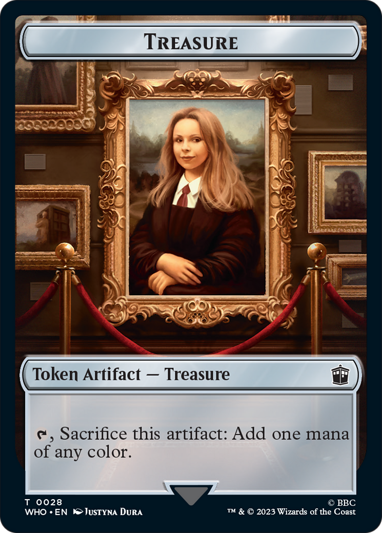 Image of Warrior // Treasure (0028) Double-Sided Token [Doctor Who Tokens]