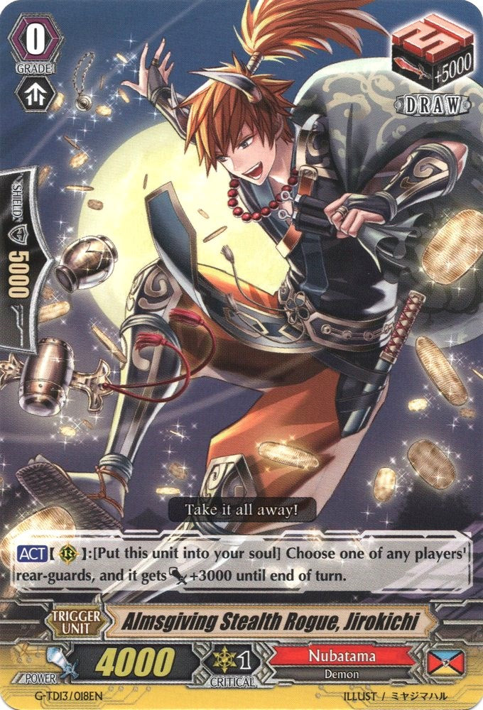 Image of Almsgiving Stealth Rogue, Jirokichi (G-TD13/018EN) [Evil Eye Sovereign]