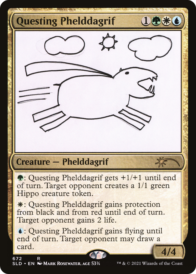 Image of Questing Phelddagrif (672) [Secret Lair Drop Promos]