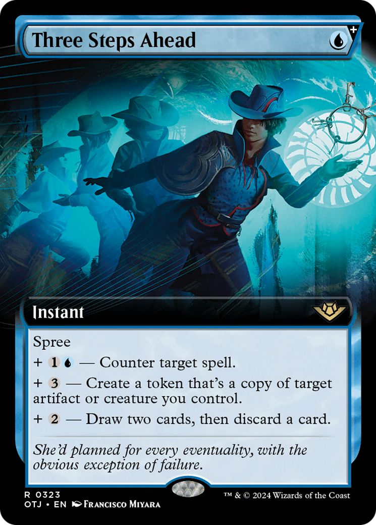 Image of Three Steps Ahead (Extended Art) [Outlaws of Thunder Junction]