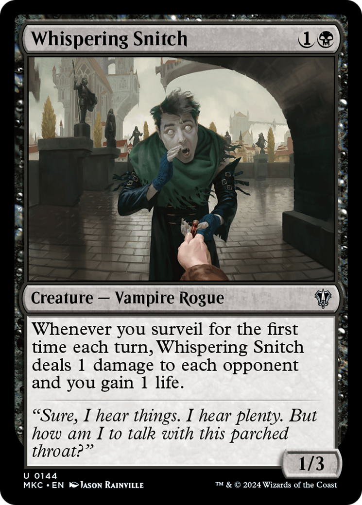 Image of Whispering Snitch [Murders at Karlov Manor Commander]