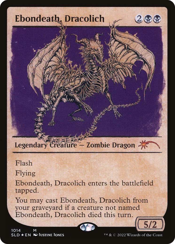 Image of Ebondeath, Dracolich (Showcase) [Secret Lair Drop Series]
