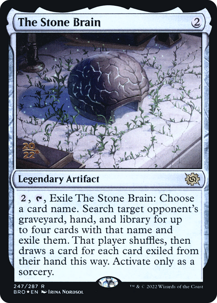Image of The Stone Brain [The Brothers' War Prerelease Promos]