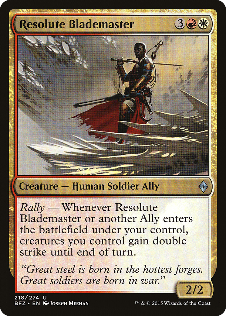 Image of Resolute Blademaster [Battle for Zendikar]